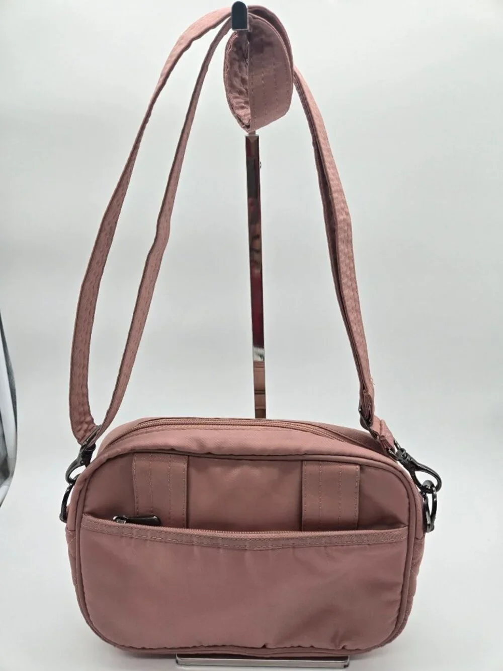 Lug Carousel Rose Quilted Nylon Convertible Crossbody Belt Bag Organizer